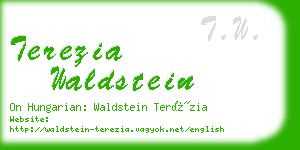 terezia waldstein business card